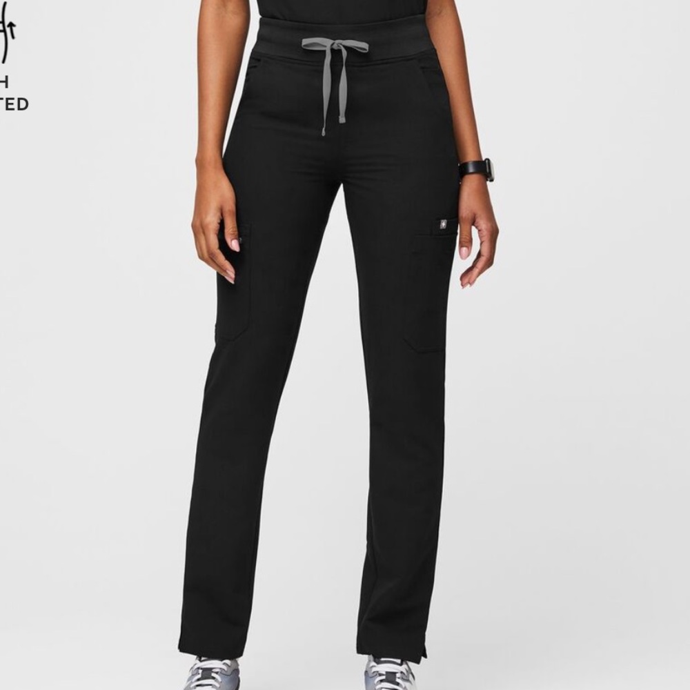 Figs high waist yola (2) XS blk+blue